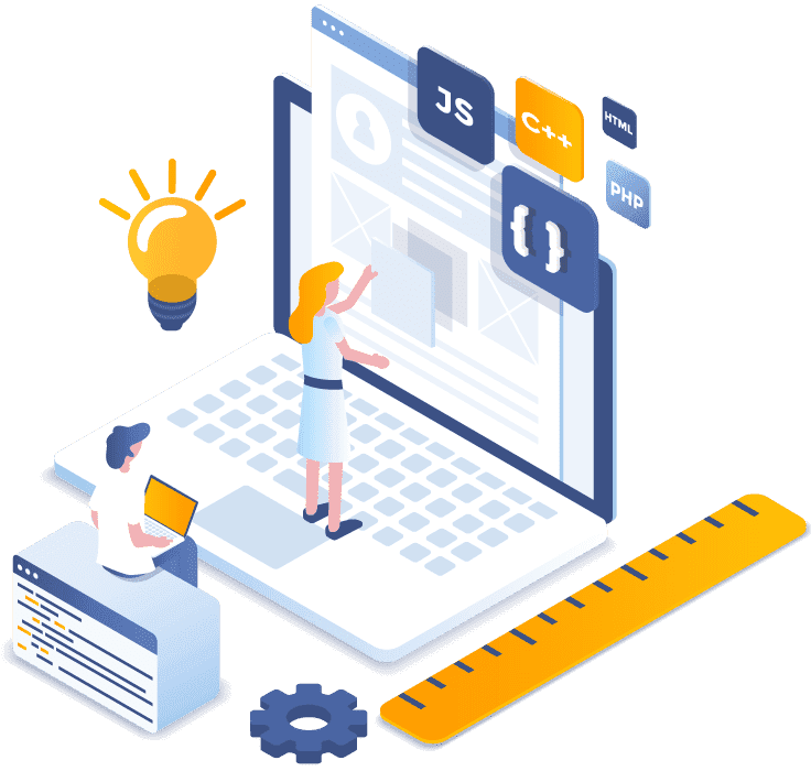 Professionelles Webdesign Illustration